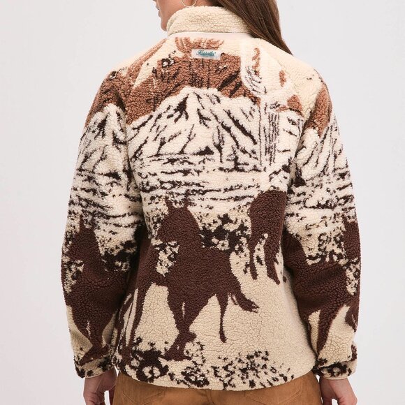 Kuwalla Wild horses fleece loose jacket - Picture 2 of 3